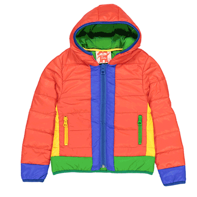 CLASSIC AASGARD Baby Unisex Packaway Puffa Jacket/Bright Red