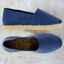 Load image into Gallery viewer, Handmade Espadrilles For Adults / Navy
