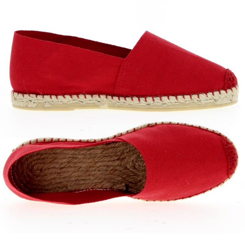 Espadrilles Cousu Main / Rouge