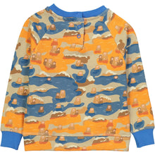 Load image into Gallery viewer, AYAKO Organic Cotton Printed Tootsa Tots Sweatshirt/Bright Blue
