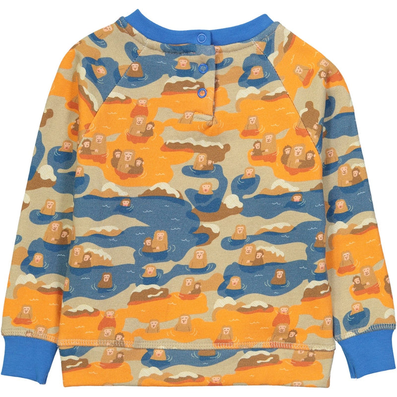 AYAKO Organic Cotton Printed Tootsa Tots Sweatshirt/Bright Blue