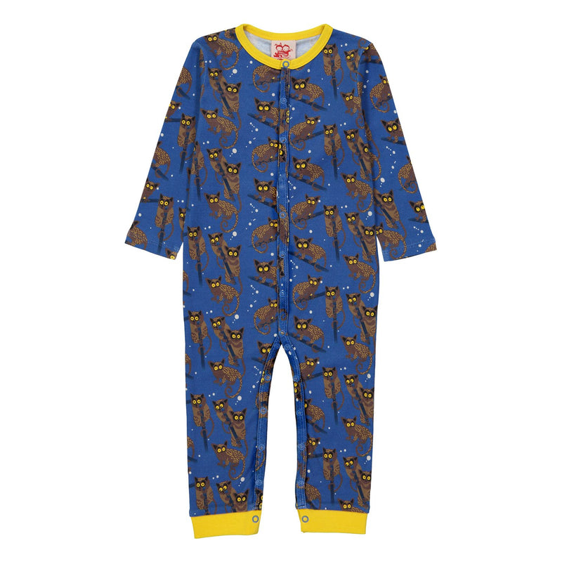 GALAGOS Baby Unisex Organic Cotton Romper/Federal Blue