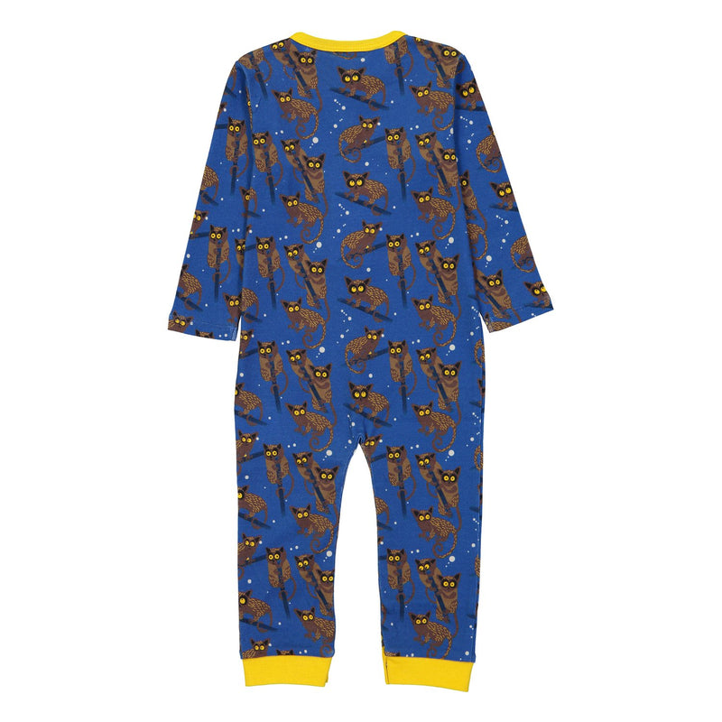 GALAGOS Baby Unisex Organic Cotton Romper/Federal Blue