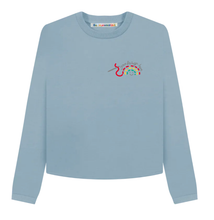 Load image into Gallery viewer, Made-For-You BeHumankind X Uma Made Hand Embroidered, &#39;Boxy&#39; Organic Cotton Sweatshirt
