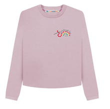 Load image into Gallery viewer, Made-For-You BeHumankind X Uma Made Hand Embroidered, &#39;Boxy&#39; Organic Cotton Sweatshirt
