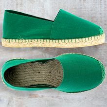 Load image into Gallery viewer, Handmade Espadrilles For Adults / Green
