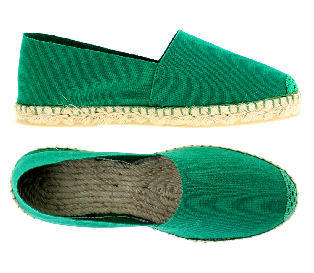 Handmade Espadrilles For Adults / Green