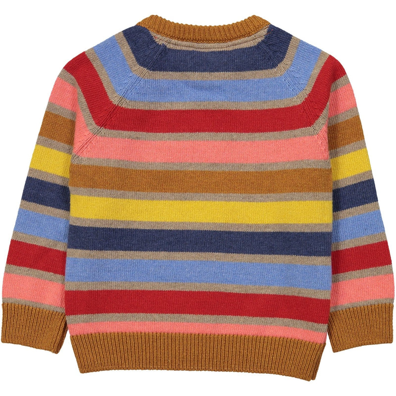 KASUMI Baby Knit Jumper/Toffee (Striped)