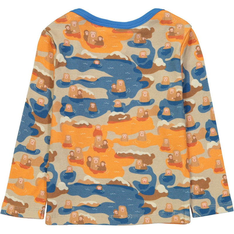 KEIKO T-shirt manches longues en coton bio Tootsa bébé/Bleu Vif