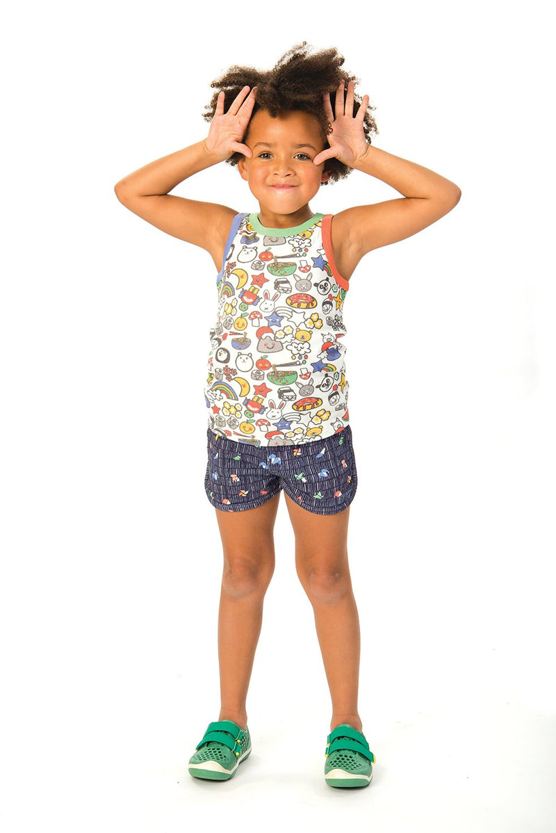 TOKOYO All over printed Tootsa Tots Vest Top/White