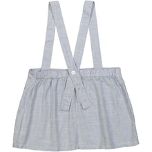 Load image into Gallery viewer, OSAKA Linen &amp; Cotton Skirt with braces /Periwinkle
