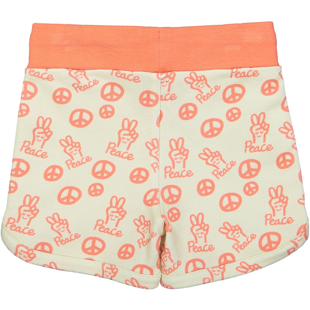 SOPORRO All over printed baby jersey shorts/Coral