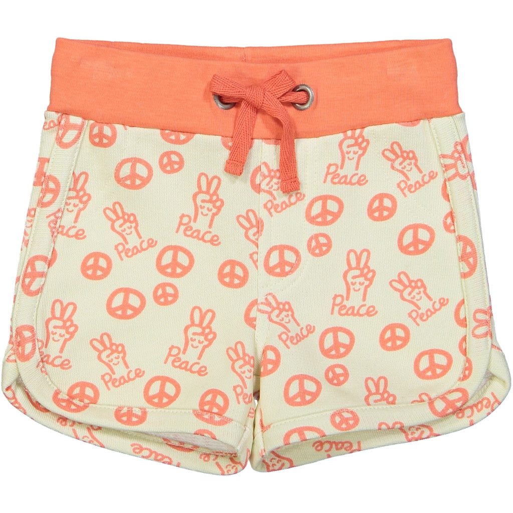 SOPORRO All over printed baby jersey shorts/Coral
