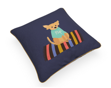 Load image into Gallery viewer, Personalised, Handmade, Designed-For-You, 100% Cotton-Linen Cushion.
