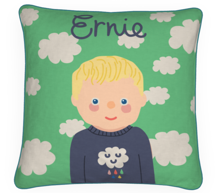 Personalised, Handmade, Designed-For-You, 100% Cotton-Linen Cushion.