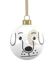 Load image into Gallery viewer, Personalised, Handmade, Designed-For-You, 100% Bone China Baubles (Pack of 1 or 3)
