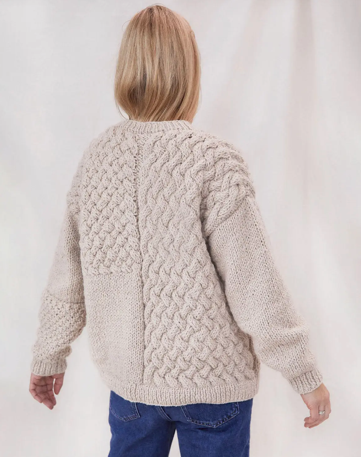 HeartBreaker Alpaca and Lambswool Handknitted Jumper / Beige