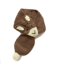 Load image into Gallery viewer, Hand Knitted Rabbit Scarf / Fudge
