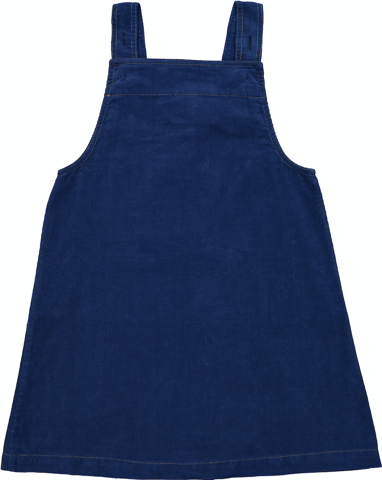 OVER THE RAINBOW Baby corduroy Pinafore Dress/ Petrol Blue