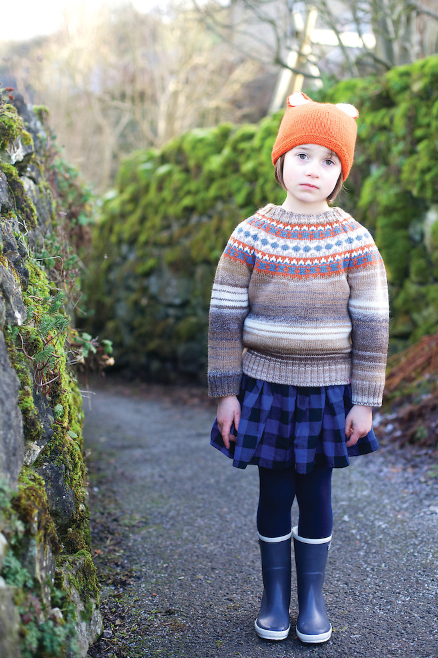 Grampion Fairisle Yoke Knit Jumper / Outmeal