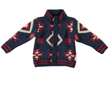 Load image into Gallery viewer, Summit Chunky Knit Cardigan / Dark Blue
