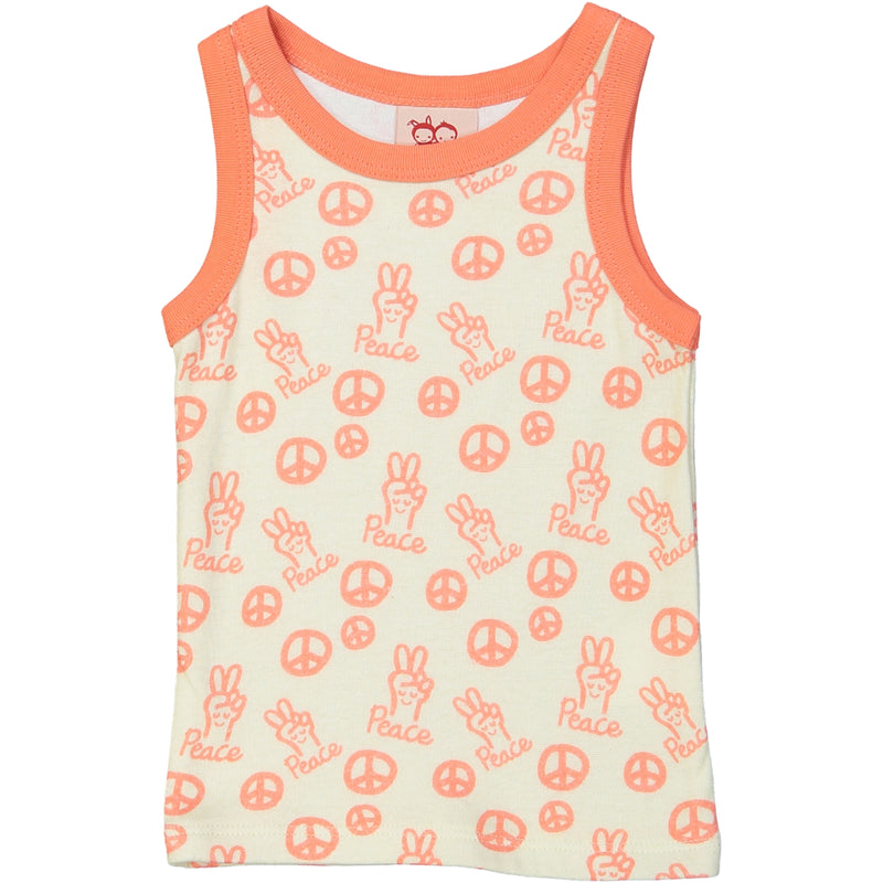 TOKOYO All over printed Tootsa Tots Vest Top/Bright Coral