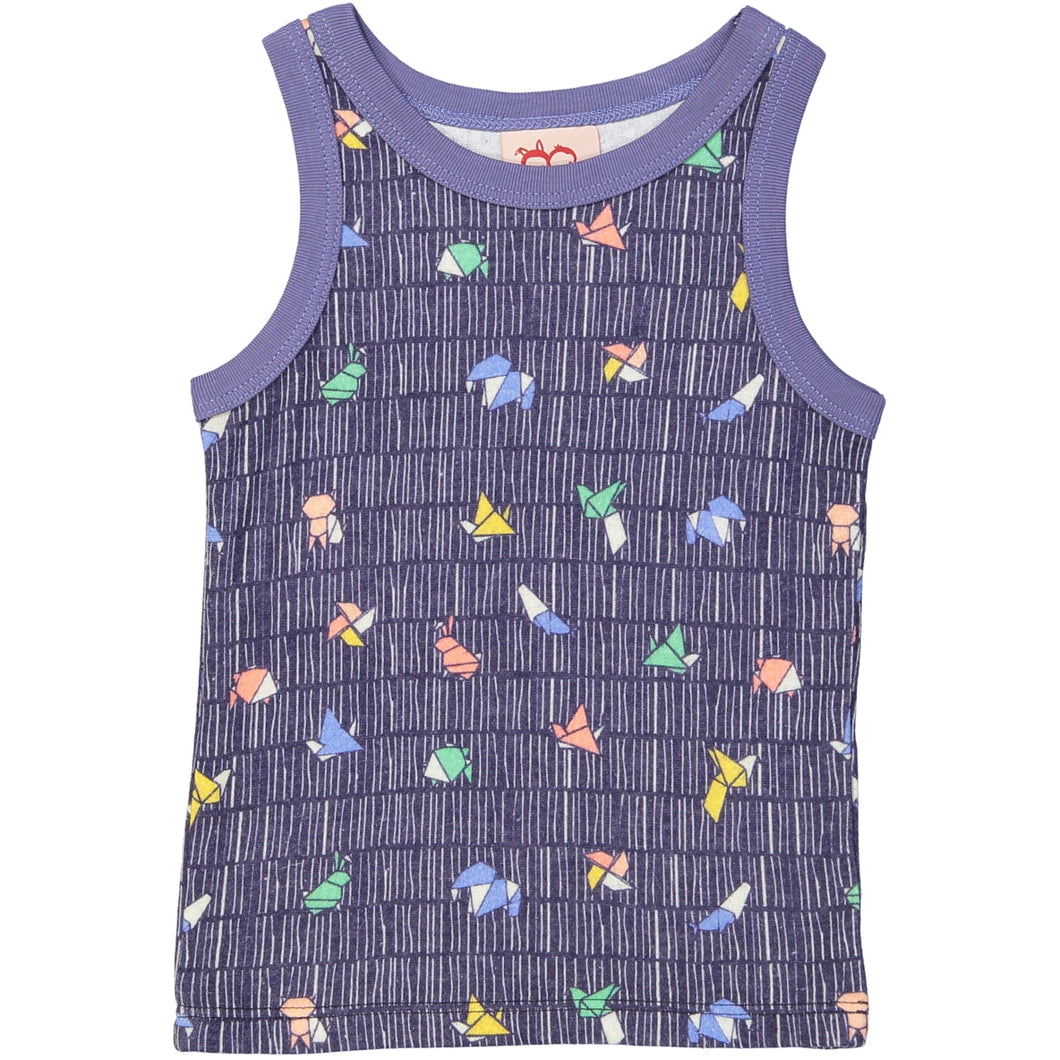 TOKOYO All over printed Tootsa Tots Vest Top/Dark Blue