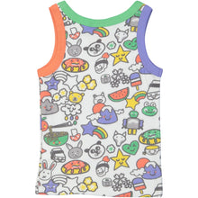 Load image into Gallery viewer, TOKOYO All over printed Tootsa Tots Vest Top/White
