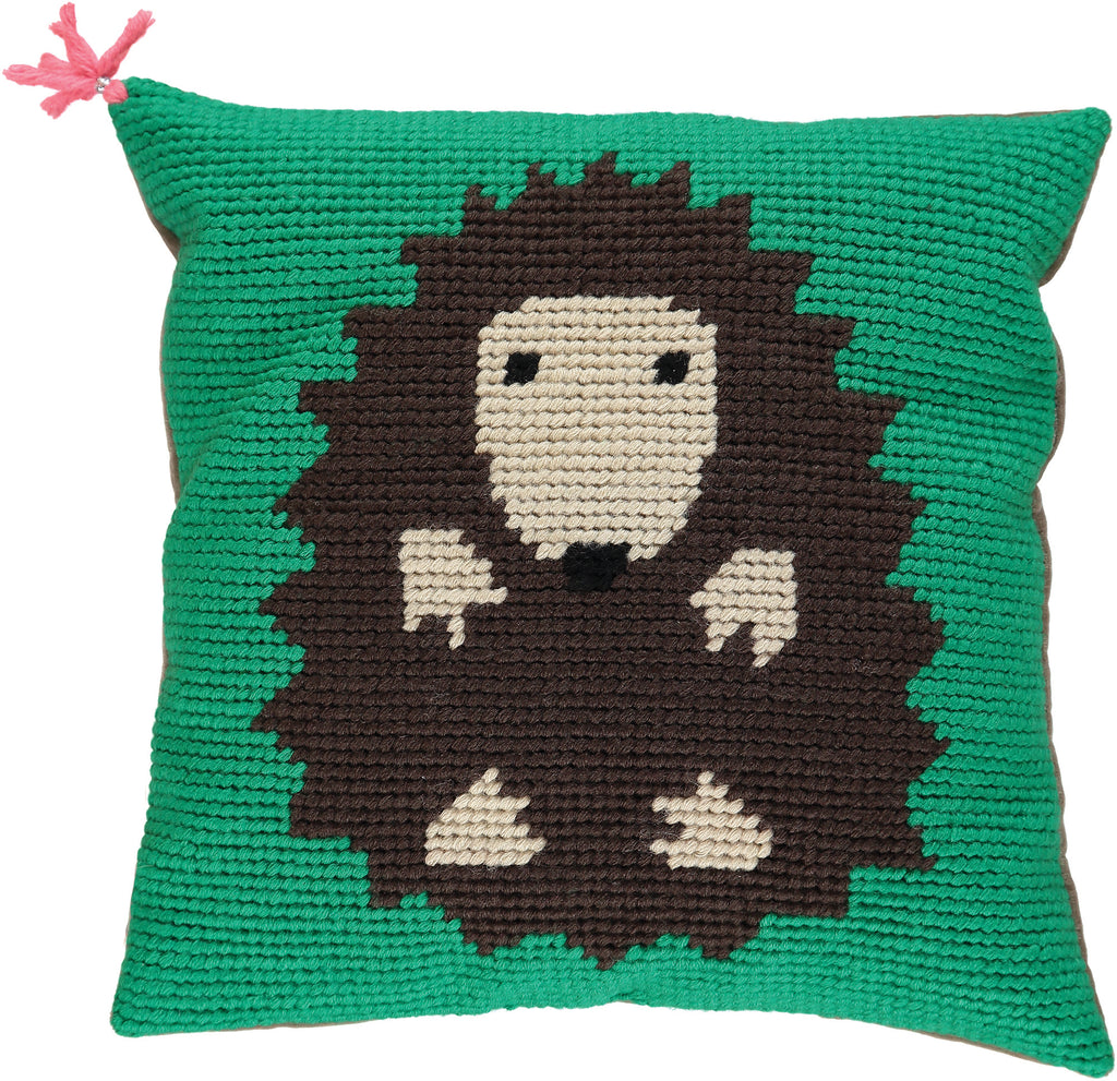 Handmade Tapestry Cushion/Hedgehog