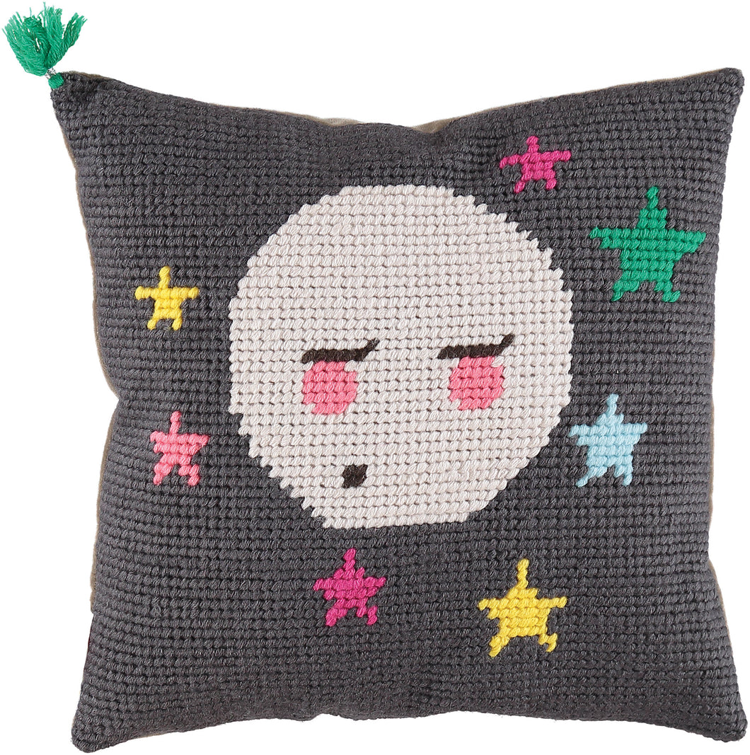 Handmade Tapestry Cushion/Moon