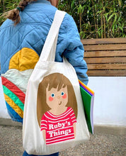 Load image into Gallery viewer, Personalised Organic Cotton Tote Bag
