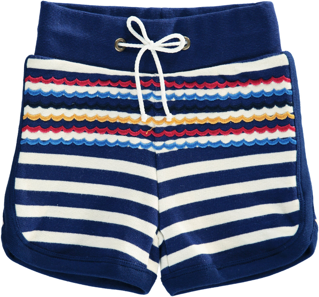 ANANAS Striped Shorts / MARINE BLUE