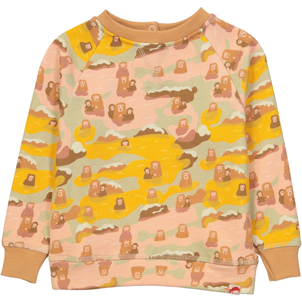 AYAKO Organic Cotton Printed Sweatshirt/Yellow