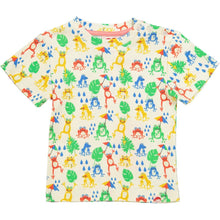 Charger l&#39;image dans la galerie, BRAZILIA All Over Print T-Shirt/ Cream (Tree Frogs)
