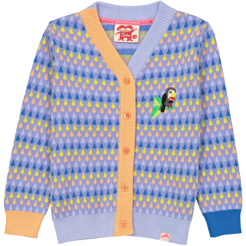 CHUVA cotton knit cardigan/Periwinkle