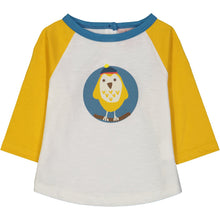 Load image into Gallery viewer, FARGO Raglan sleeve Tootsa Tots T-shirt/Mustard (Owl) 
