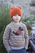 Load image into Gallery viewer, Hand Knitted Fox Hat / Marmalade
