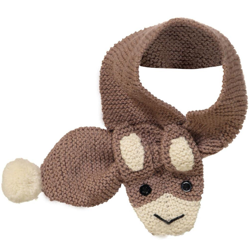 Hand Knitted Rabbit Scarf / Fudge