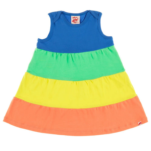 HALEIWA Tots Organic Cotton Jersey Dress/Multicoloured 