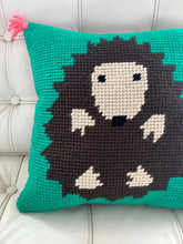 Load image into Gallery viewer, Handmade Tapestry Cushion/Hedgehog
