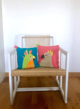 Load image into Gallery viewer, Handmade Tapestry Cushion/Parrot
