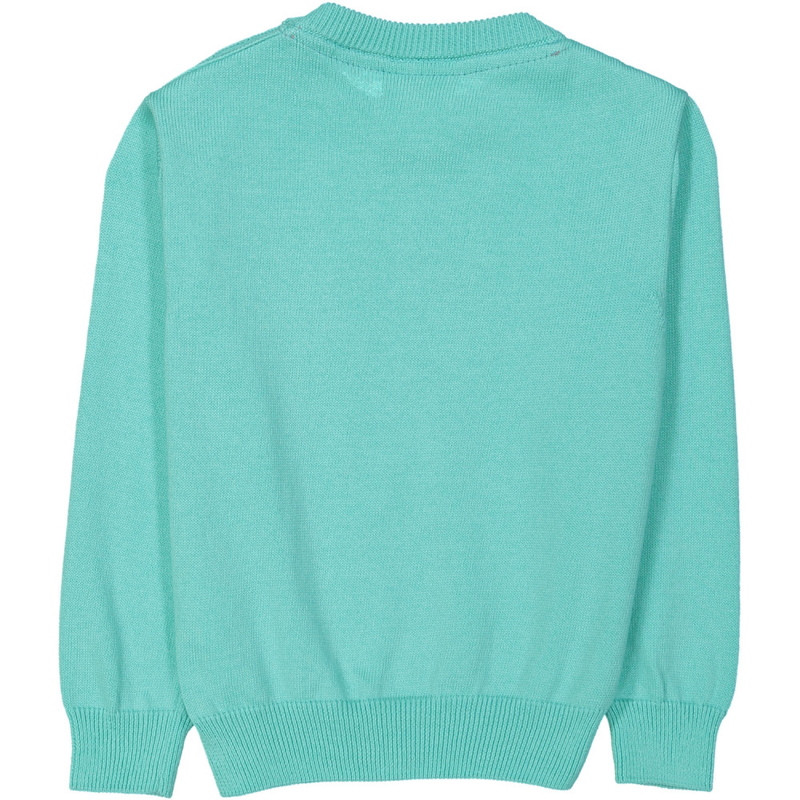 KYOTO Tootsa Tots jacquard knit jumper/Sea Glass