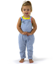 Load image into Gallery viewer, KOBE Baby Linen &amp; Cotton Overalls/Periwinkle
