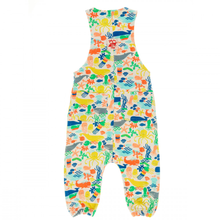 Load image into Gallery viewer, ANCHOR POINT Tots Organic Cotton Jersey Dungarees/Multicoloured (Under The Sea)
