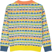 Load image into Gallery viewer, AYU baby jacquard pique knit cardigan/Light Heather Grey
