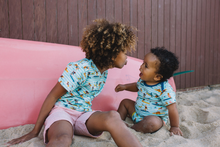 Load image into Gallery viewer, COCONUTS Tots Organic Cotton Body/Aruba Blue (Surfers Stripe)
