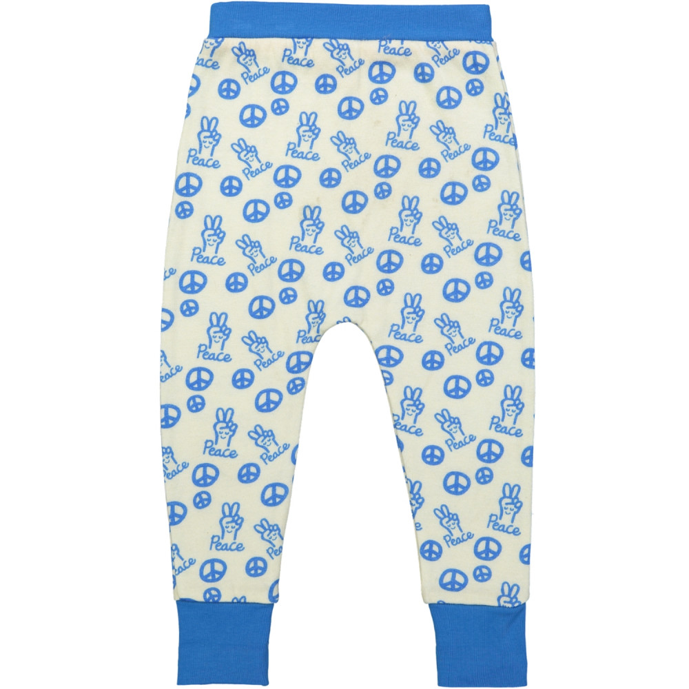 SASHIMI bonded cotton baby harem pants/Bright Blue