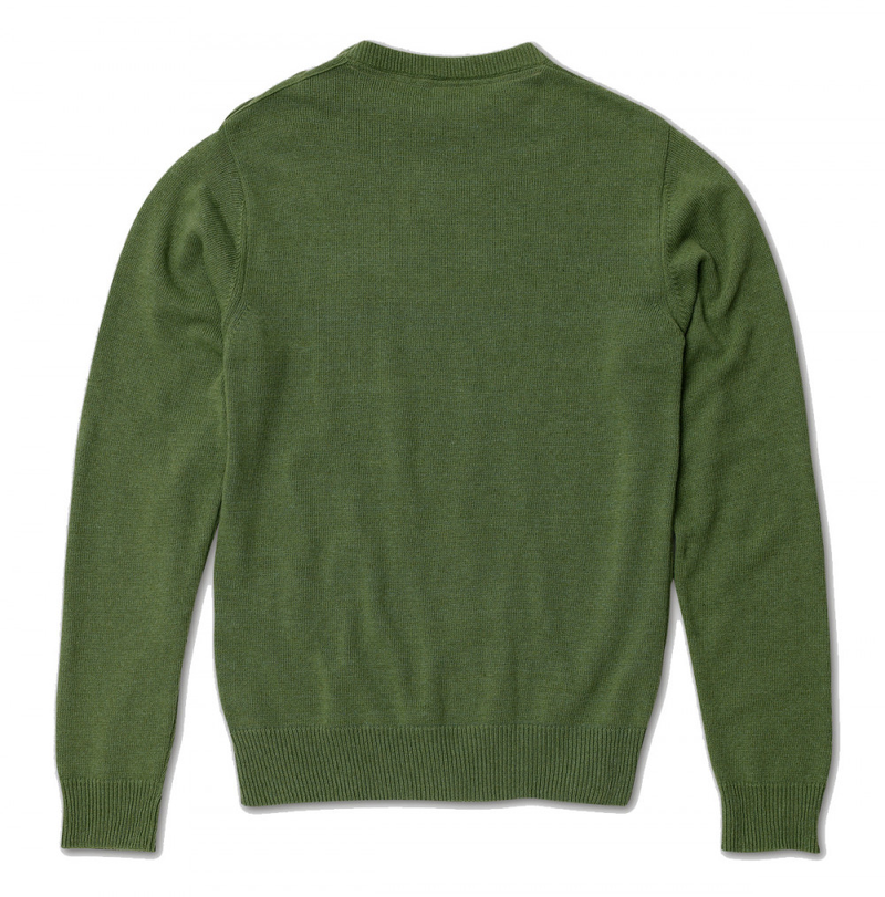 CLASSIC FOX Adult Sized Jacquard Knit Jumper/Kelly Green