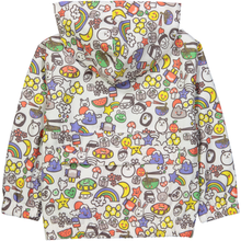 Load image into Gallery viewer, Kozi Baby all over printed rain jacket/White
