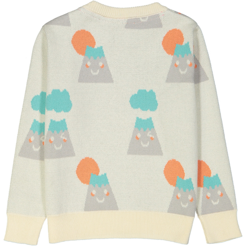 SAKURA Baby Repeat jacquard pique knit jumper/Cream